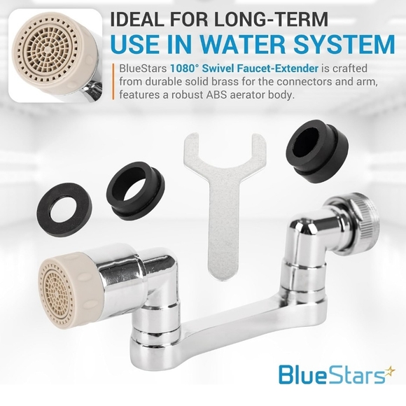 1080 swivel faucet extender with 2 modes - Picture 2 of 7